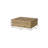 16" Beige Wood One Drawer Floating Nightstand