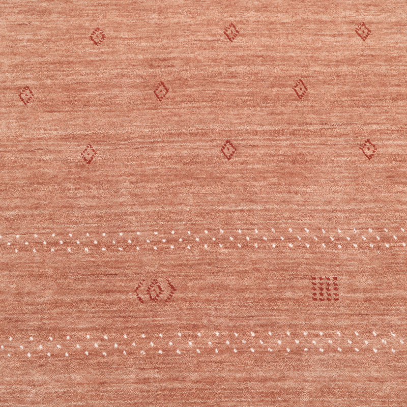 Simi Geometric Area Rug, Rectangle 8' x 10', Peach