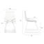 Chaise d'appoint en métal Samir