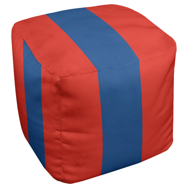 Repose-pieds 13 po, H 13 po x l 13 po x P 13 po, Rouge / bleu royal