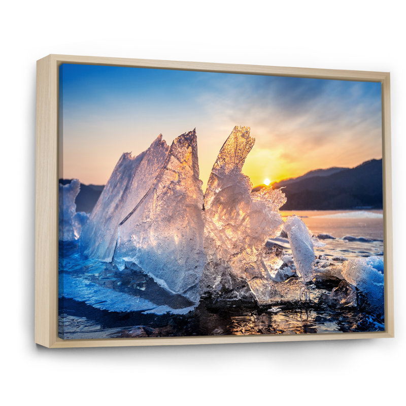 Impression sur toile Icy Alaskan Wilderness I, H 12 po x l 20 po x P 1 po, Cadre naturel flottant