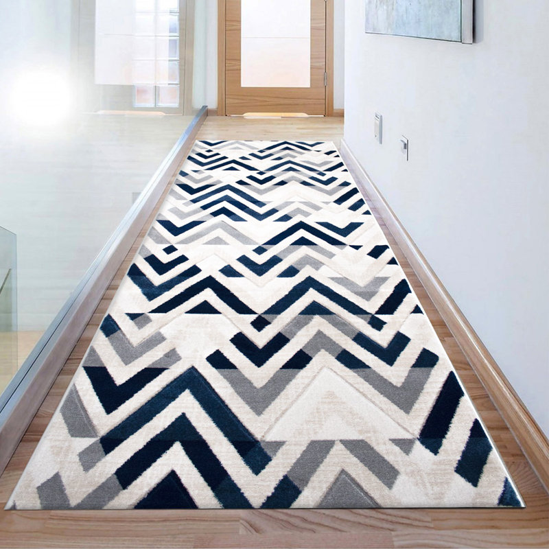 Ekon Chevron Area Rug, Runner 80 x 400cm