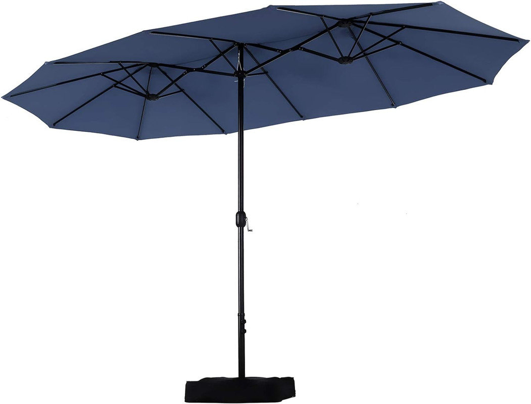 Arlmont & Co. Fabrizia 180'' x 180'' Rectangular Balcony Umbrella with ...