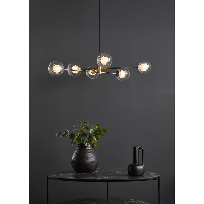 6 - Light Aged Brass Pendant