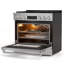 Ensemble 3 pièces d'appareils de cuisine avec cuisinière coulissante à double combustible de 6,1 pi³ 6 brûleurs de 36 po jusqu'à 22 000 Btus, hotte intégrée à conduit et sans conduit de 30 po, réfrigérateur à boissons et à vin à deux zones de 24 po, acier inoxydable