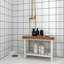 Banc de douche en bois manufacturé Gabouray