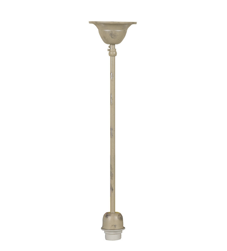 San Pablo 1 - Light Bulb Pendant, Cream and Silver