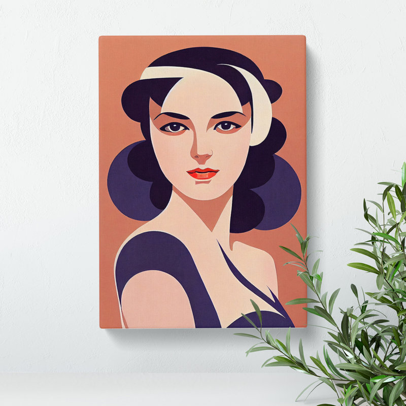 Classic Portrait Of A Woman No.3 - Wrapped Canvas, 76cm H x 50cm W