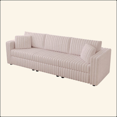 Canapé modulaire 106,3 po pour 3 personnes très confortable et au design distinctif. Idéal pour la chambre à coucher et le salon. Choix de mobilier moderne et moelleux.