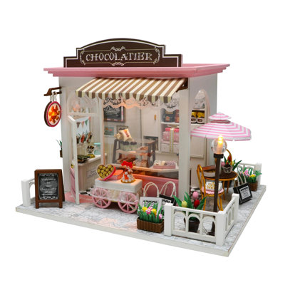Wizardi Miniature Roombox Kit - Chocolatier Dollhouse Kit