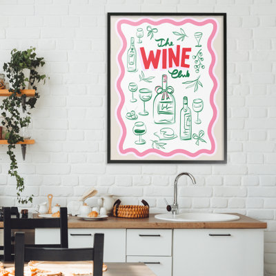 Giclée encadrée par Wine Club, design par Dominique Vari