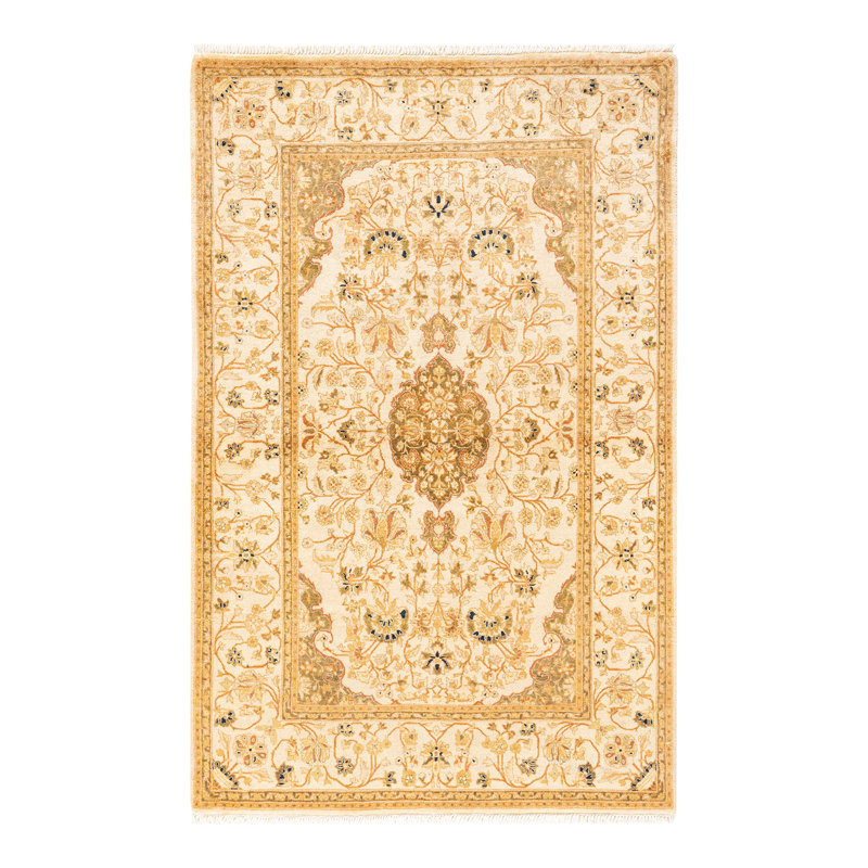 Classic One-of-a-Kind 4' 1" X 6' 4" Hand Knotted Area Rug