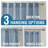 Linen Curtains for Living Room 2 Panels Back Tab Loop Pocket Textured Light Filtering Semi Sheer Rustic Farmhouse Boho Curtain for Bedroom , Stone Blue-16304824-16304789