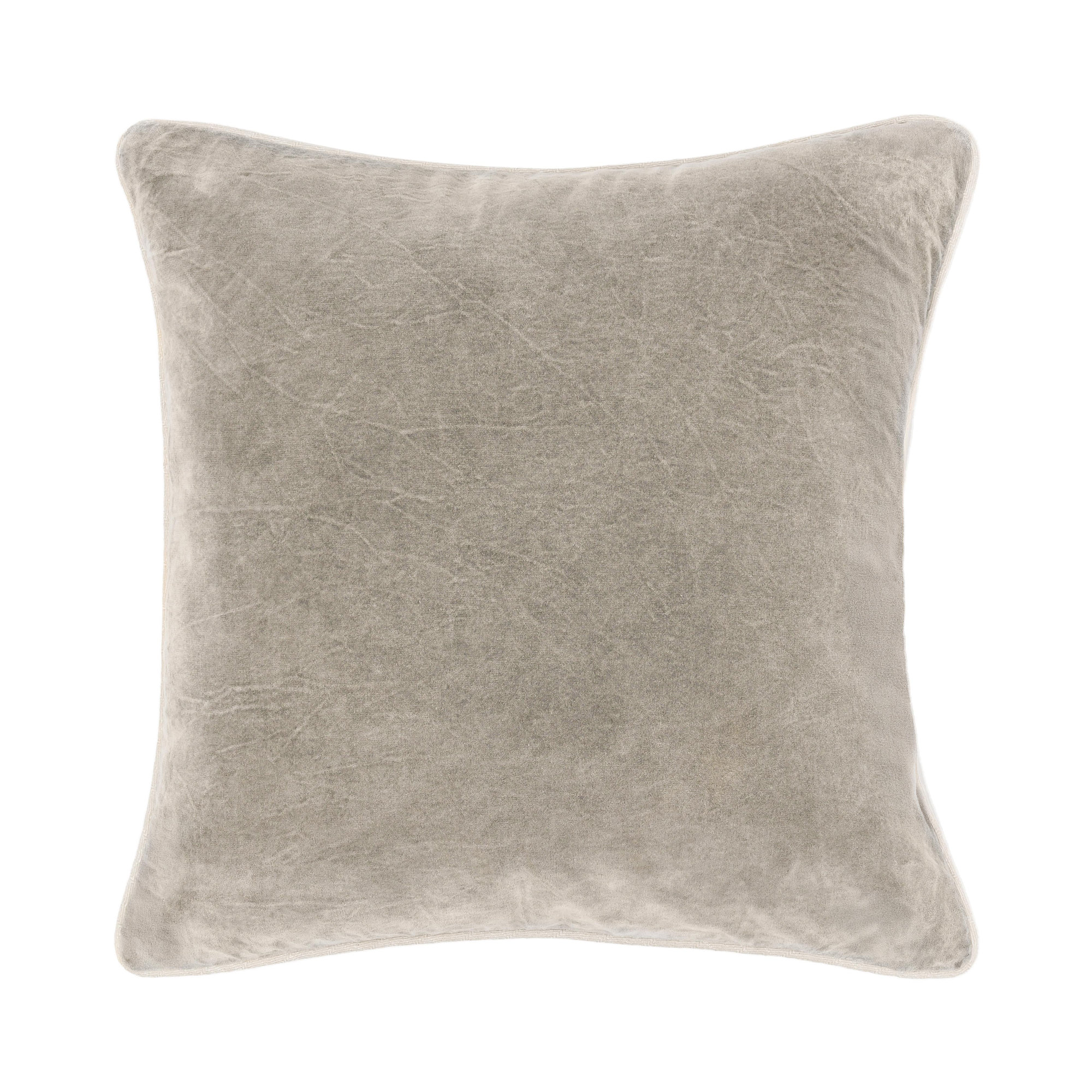 Goodall Throw Pillow, Silver, Square 22"