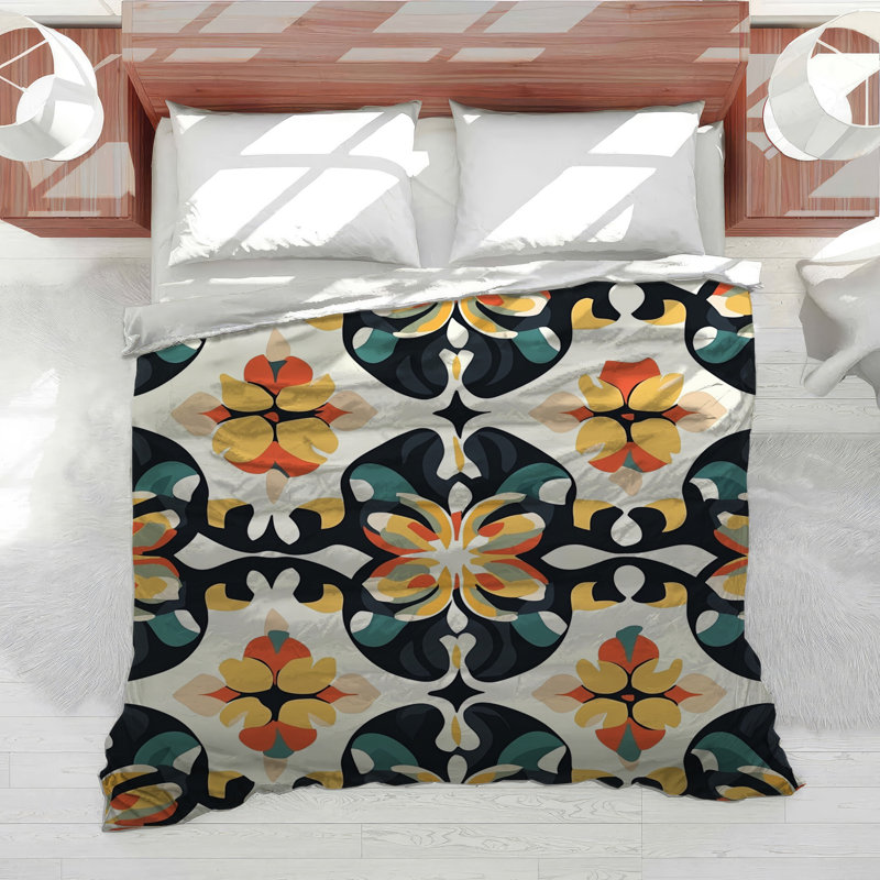 Flowers Bedding Floral Comforter Parisian, Queen Comforter