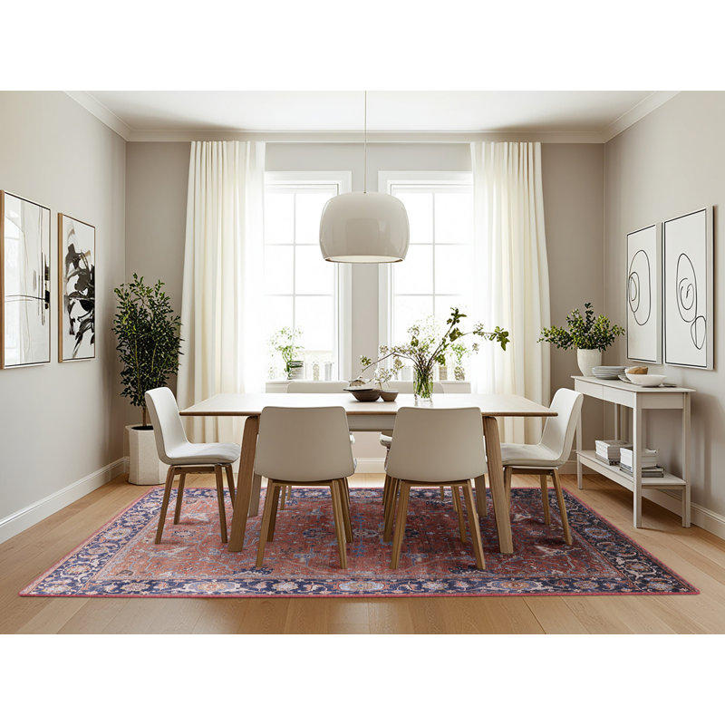 Tapis brun à motif oriental, Rectangle 7 pi x 10 pi