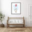 «Little Bunny and Balloon» par Circle Kids, reproduction d'art encadrée en bois-109380411