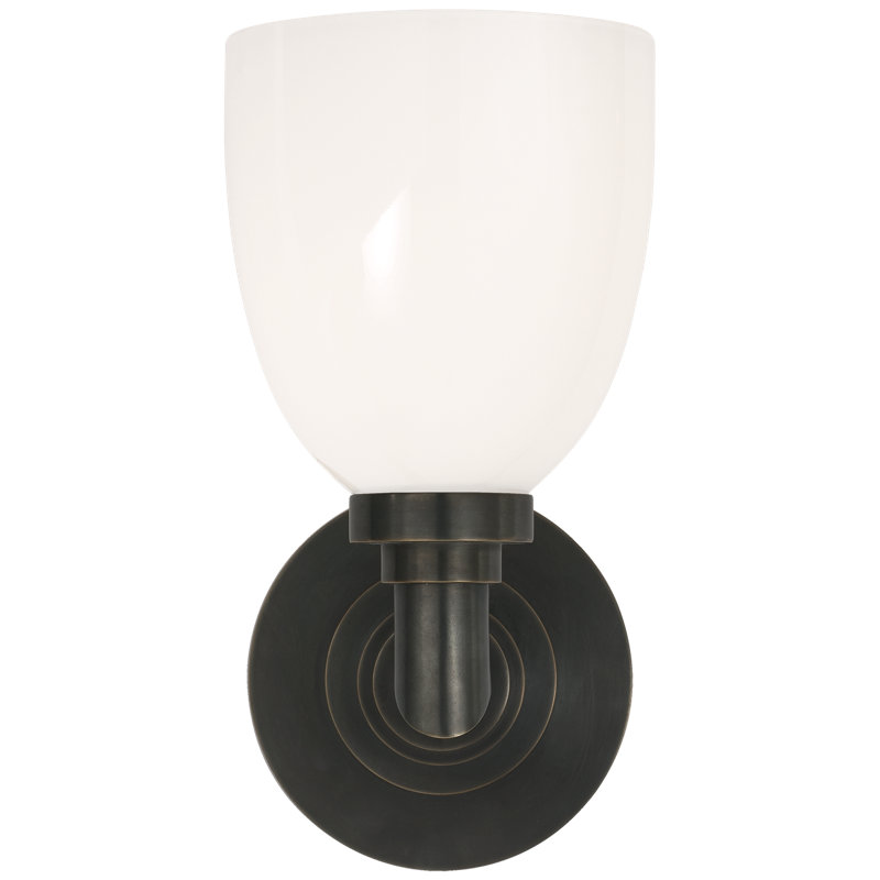 Chapman & Myers Wilton Single Bath Light, Bronze