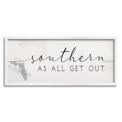 Florida State Outline Southern As All Get Out citation «Gray Farmhouse»