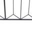Collinge 83cm H x 307cm W Black Metal Fence Panels Included