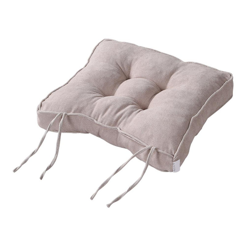 Thicken Velvet Seat Cushion, Off-White