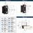 1/2 inch (13mm) Overlay Self Closing Partial Wrap Oil-Rubbed Bronze Cabinet Hinge - 1 Pair-12019541