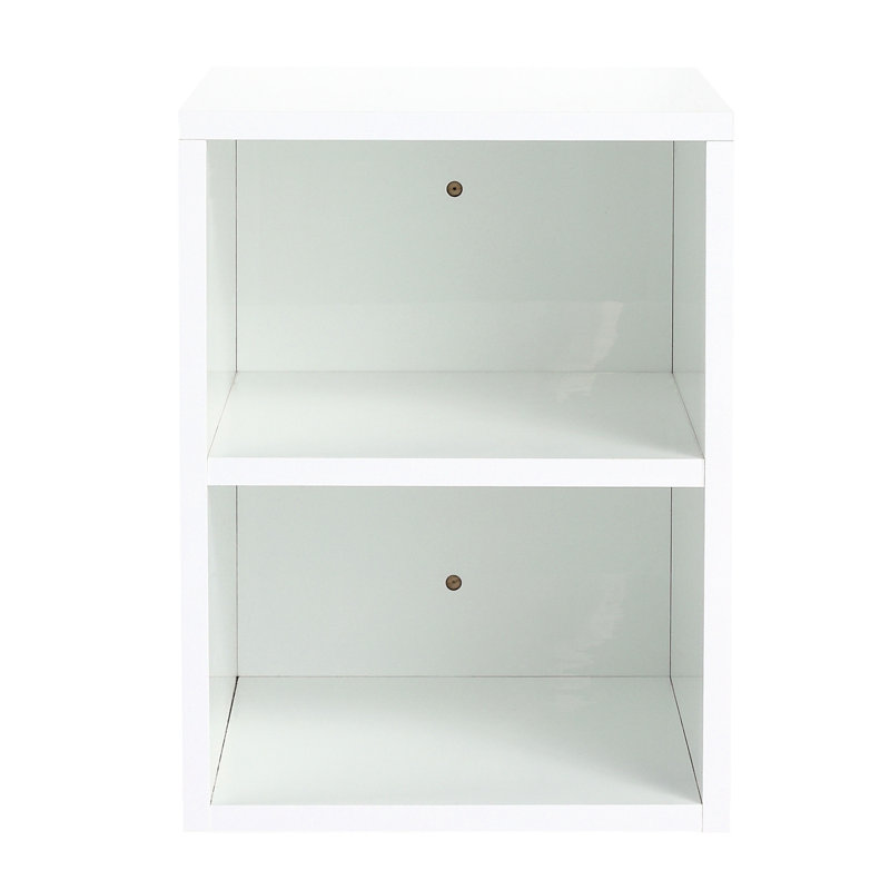 Wall Mounted 12 Inch Small Shelf Units, Glossy White - Good For Bathroom, Bedroom, Kitchen Units Storage, Kitchen, Storage Room