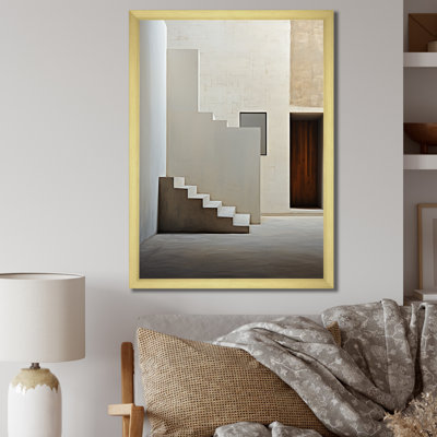 «Minimalisme accentue la simplicité des escaliers I sur toile»
