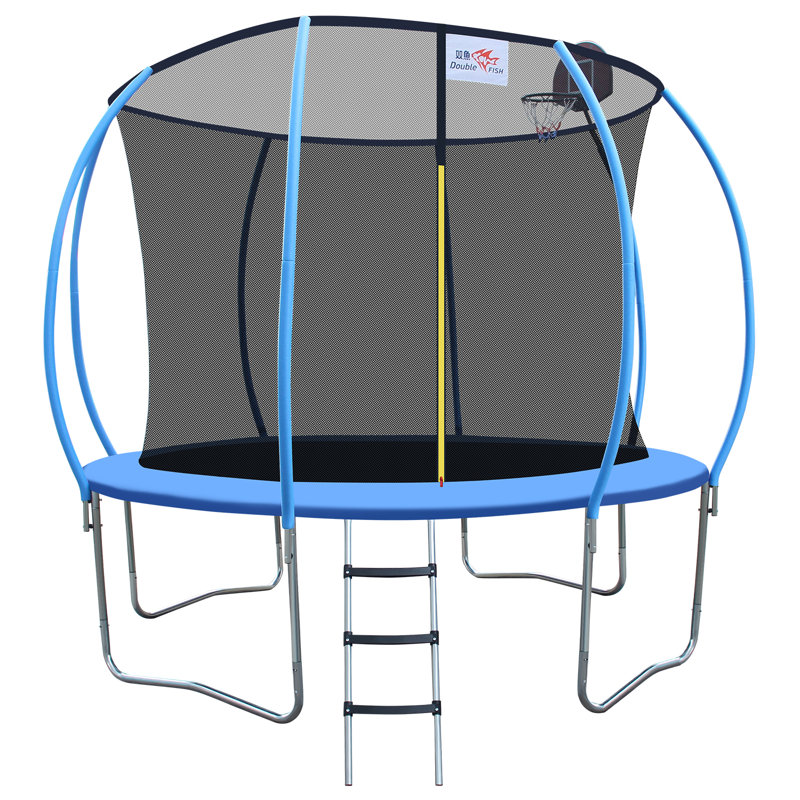 Mini trampoline en acier 12 pi bleu