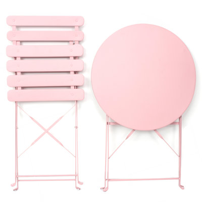 Ensemble de 3 chaises bistro pour terrasse et balcon