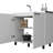 2 Utility Sink And Cabinet In White With Long-Lasting Quality Fashionable Kitchen Look Practical Functionality
