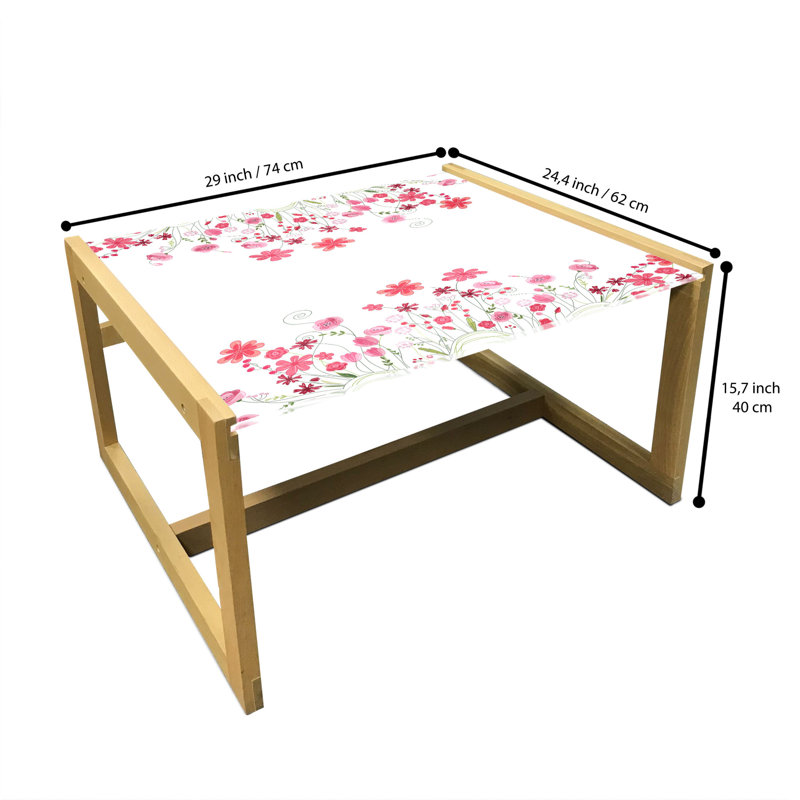 Iokepa Sled Coffee Table, 62cm H x 74cm W x 40cm D