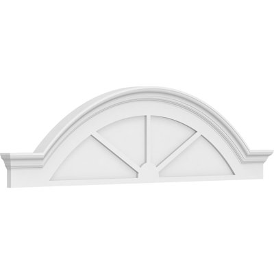 Arête de segment avec frontons en PVC de qualité architecturale à 3 rayons Flankers