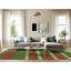 Tapis décoratif vert écossais privette-747468318