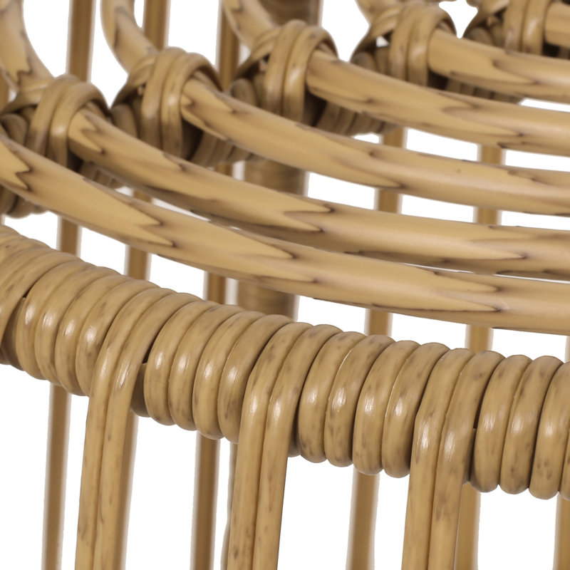 Table d'appoint sans assemblage, brun pour l'extérieur