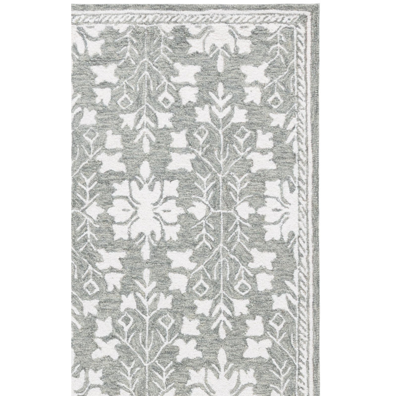 Metro 676 Hand Tufted Wool; Cotton Oriental Rug, Rectangle 4' x 6'