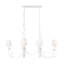 Lustre linéaire blanc texturé 6 lumières Aslin-123223221