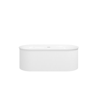 "" Acrylic Freestanding Bathtub - Elegant Gloss White Soaking Tub With Fluted Design, Integrated Slotted Overflow, And Brushed Nickel Toe-tap Drain, Model 02149-bn