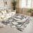 Monaco Series Abrstract Black/Gray/Ivory/Beige Area Rug-1156895454