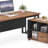 63" Executive Desk with File Cabinet