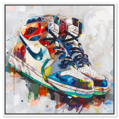 «Intricate Strokes Sneaker», impressions sur toile par Art Remedy