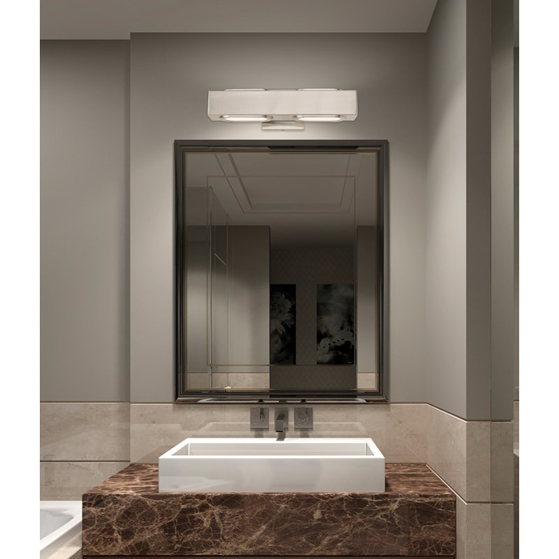 Evalyn 2 - Light Dimmable LED Bath Bar, Brushed Nickel