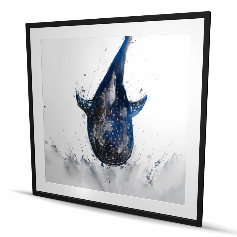 Requin baleine - animaux aquatiques bleus, H 48 po x l 48 po