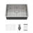 27" L x 18" W Undermount Kitchen Sink Single Bowl Stainless Steel Kitchen Sink with Basket Strainer and Sink Grid-130484137