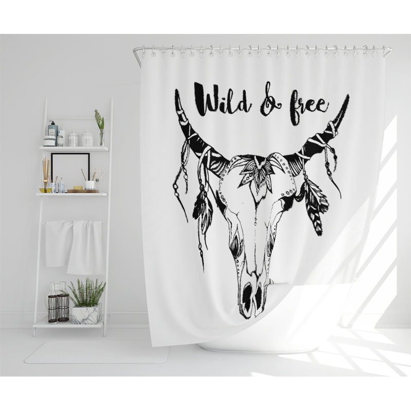 Boho Chic Fashion Designer Shower Curtain
