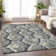 Premium Machine Washable Prisco Charcoal Rug