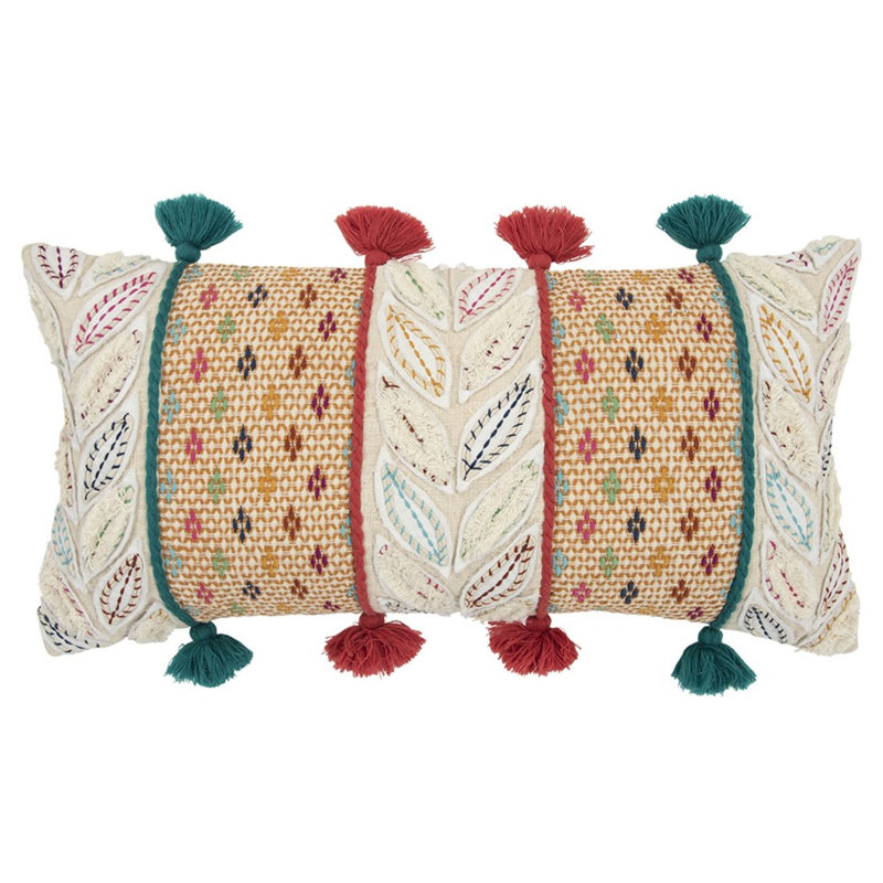 Coussin lombaire multicolore