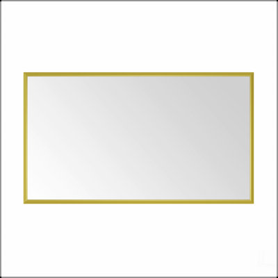 Miroir de salle de bain mural 84 po x 48 po avec cadre en aluminium et miroir mural rectangulaire