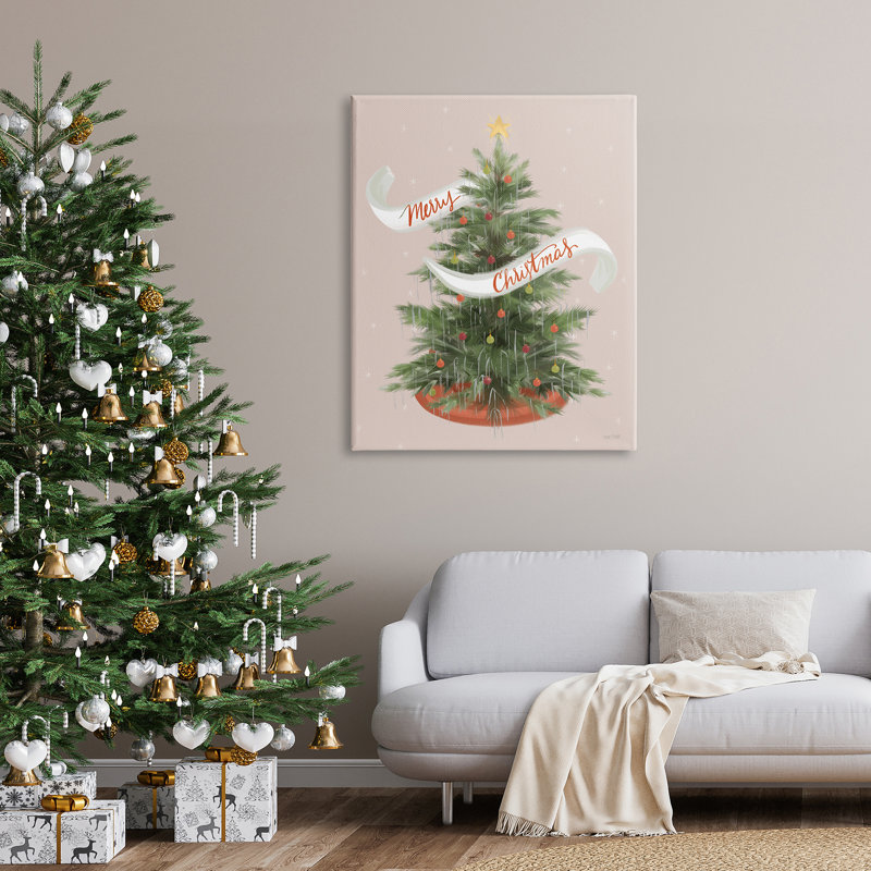 Merry Christmas Banner, Toile tendue, H 48 po x l 36 po x P 1,5 po