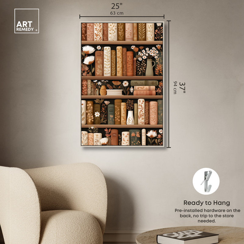 «Gentle Fall», impression sur toile encadrée, décoration murale, par Art Remedy, cadre argenté, 24 x 36, H 37 po x l 25 po